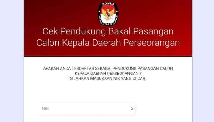 NIK Kalian Dicatut Bacalon Perseorangan? Ini Cara Ceknya...