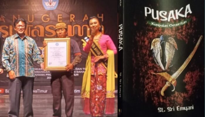 Buku ‘Pusaka’ Karya Sri Emyani Sastrawan Trenggalek dapat Anugerah Sutasoma